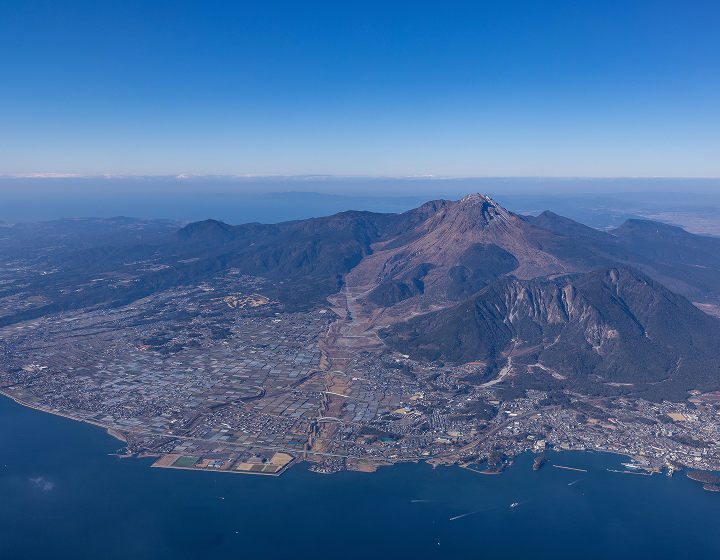 有明海と島原の海岸線
